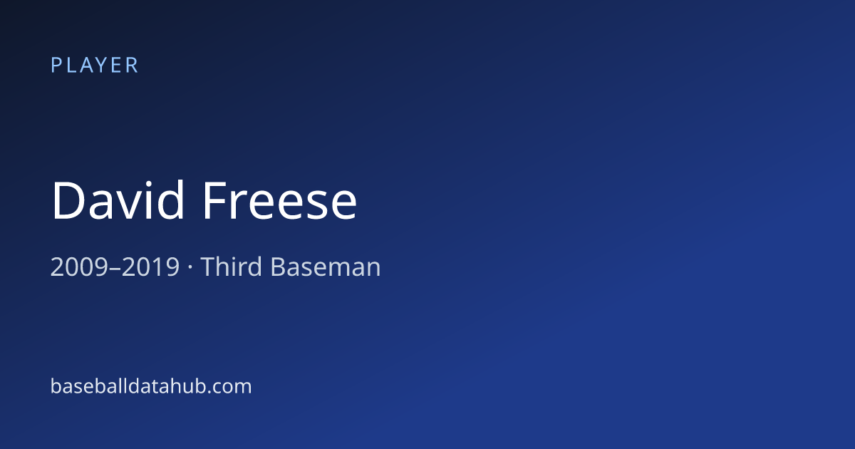 David Freese Stats, Bio & Career Records - Baseball Data Hub