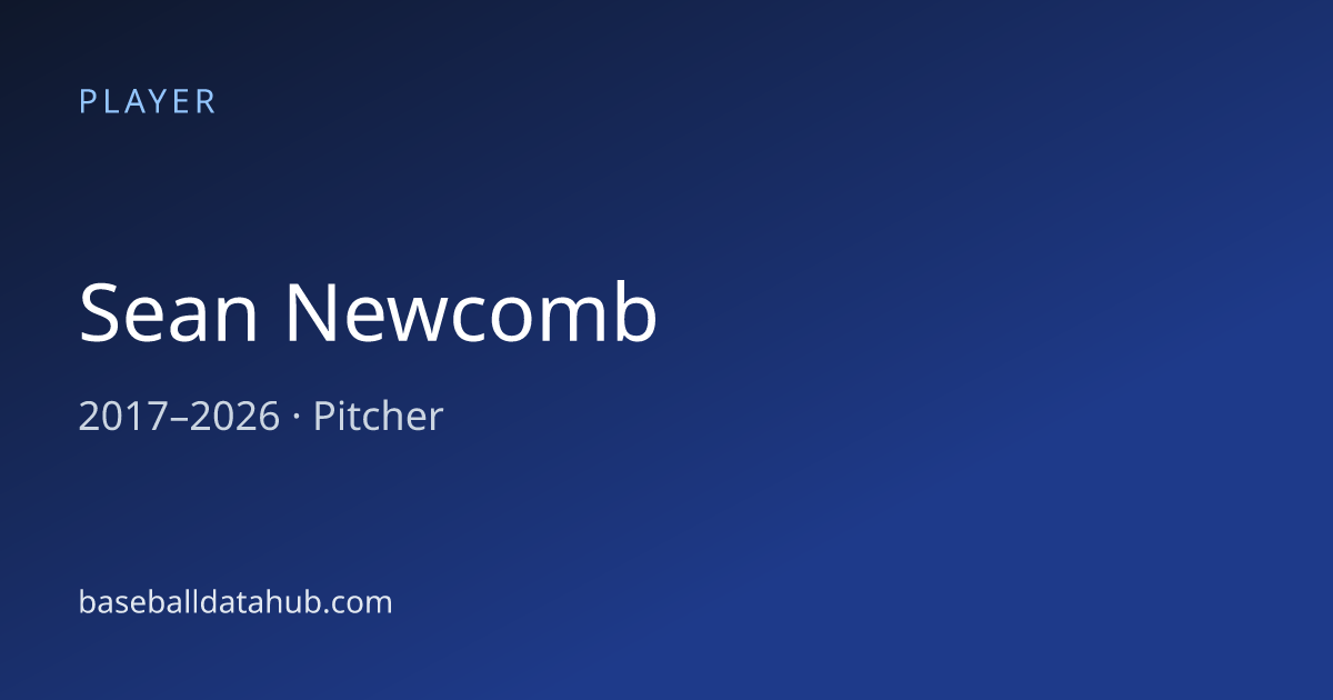 Sean Newcomb Stats, Bio & Career Records - Baseball Data Hub